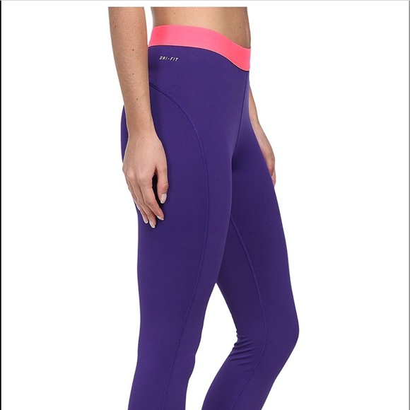 NWT Nike Pro Hyperwarm Purple Tight 3.0 XS - Picture 4 of 7